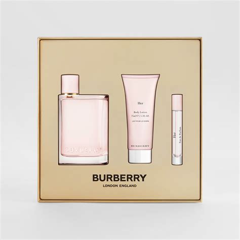 burberry her parfum set